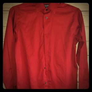 Chaps Red Button Down
